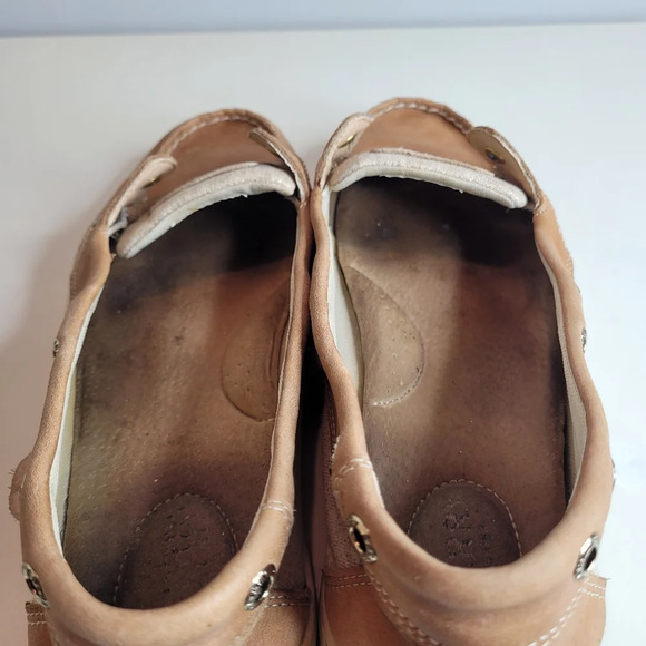 Sperry Angelfish Varsity Boat Shoe Metallic Linen Size Women's 11 - Picture 10 of 11